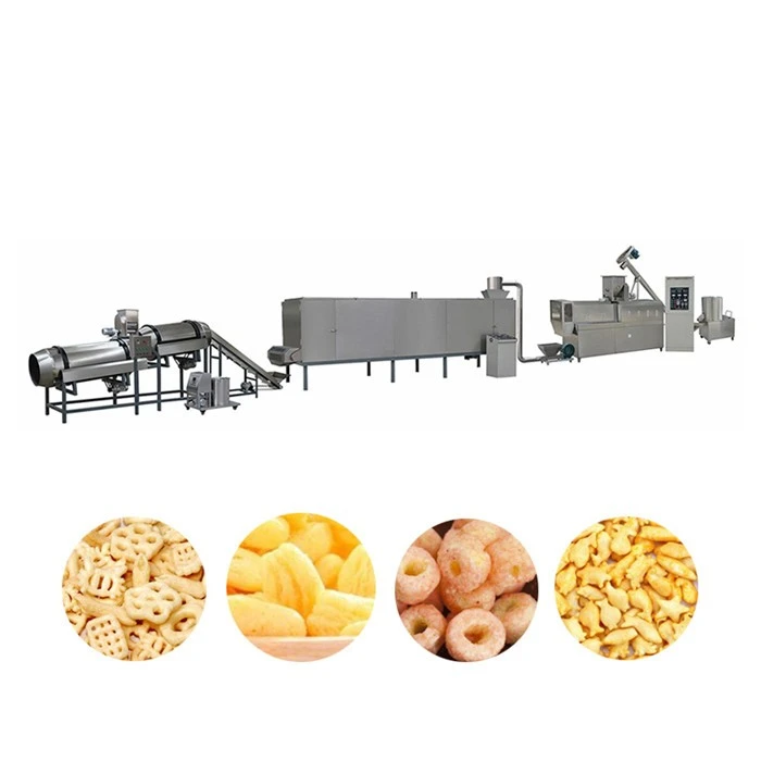 puff corn cheese curls snack processing machine